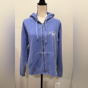 Comfort Colors Nantucket Zip Up Hoodie | Periwinkle Blue | Women’s Medium
